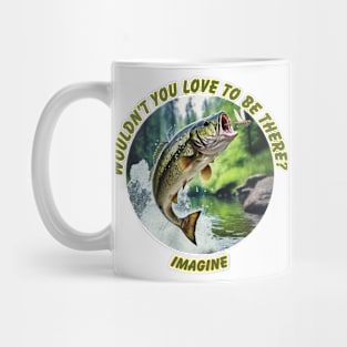 Trout Leaping for Dragonfly Mug